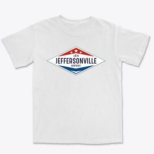 Jeffersonville Kentucky Diamond Star Premium Heavyweight T-shirt