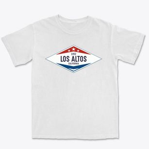 Los Altos California Diamond Star Premium Heavyweight T-shirt