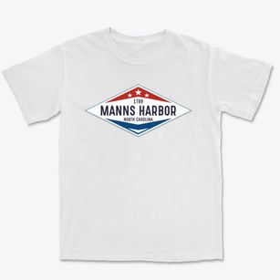 Manns Harbor North Carolina Diamond Star Premium Heavyweight T-shirt