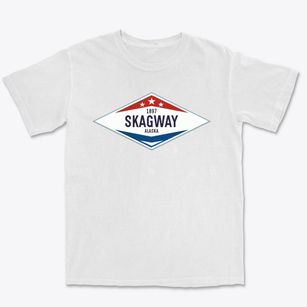 Skagway Alaska Diamond Star Premium Heavyweight T-shirt