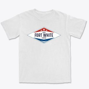 Fort White Florida Diamond Star Premium Heavyweight T-shirt