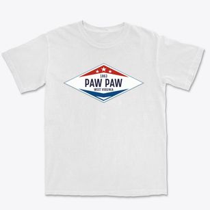 Paw Paw West Virginia Diamond Star Premium Heavyweight T-shirt