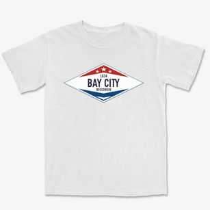 Bay City Wisconsin Diamond Star Premium Heavyweight T-shirt