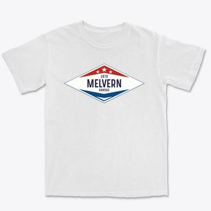 Melvern Kansas Diamond Star Premium Heavyweight T-shirt