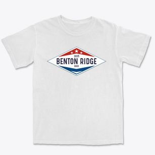 Benton Ridge Ohio Diamond Star Premium Heavyweight T-shirt