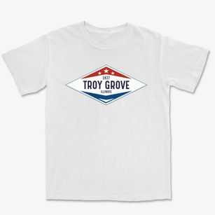 Troy Grove Illinois Diamond Star Premium Heavyweight T-shirt