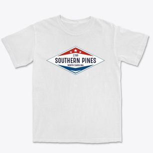 Southern Pines North Carolina Diamond Star Premium Heavyweight T-shirt