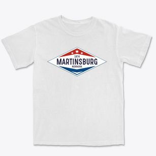 Martinsburg Nebraska Diamond Star Premium Heavyweight T-shirt
