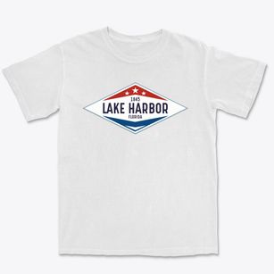 Lake Harbor Florida Diamond Star Premium Heavyweight T-shirt
