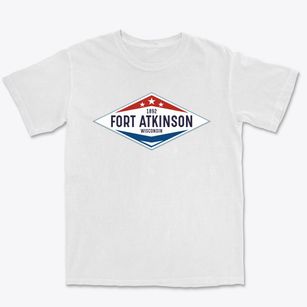 Fort Atkinson Wisconsin Diamond Star Premium Heavyweight T-shirt