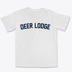 Deer Lodge Montana Classic Curve Premium Heavyweight T-shirt