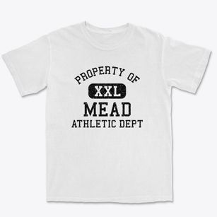 Mead Nebraska Athletic Dept Premium Heavyweight T-shirt
