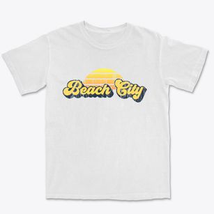 Beach City Texas Sublime Sunset Premium Heavyweight T-shirt