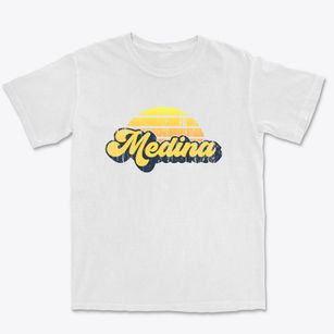 Medina Wisconsin Sublime Sunset Premium Heavyweight T-shirt