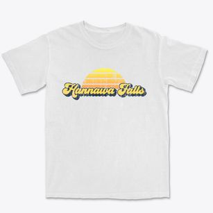 Hannawa Falls New York Sublime Sunset Premium Heavyweight T-shirt