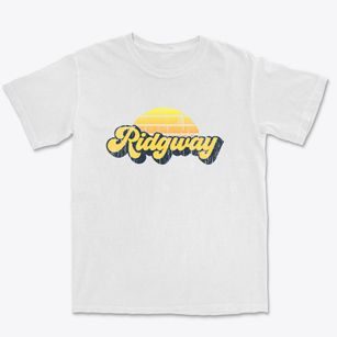 Ridgway Colorado Sublime Sunset Premium Heavyweight T-shirt