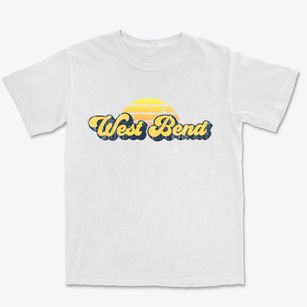 West Bend Iowa Sublime Sunset Premium Heavyweight T-shirt