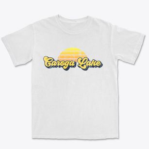 Caroga Lake New York Sublime Sunset Premium Heavyweight T-shirt