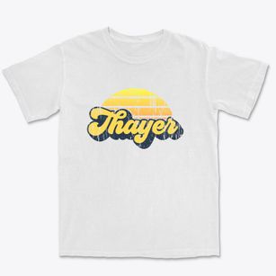 Thayer Kansas Sublime Sunset Premium Heavyweight T-shirt