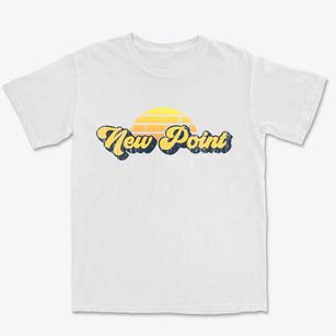 New Point Indiana Sublime Sunset Premium Heavyweight T-shirt