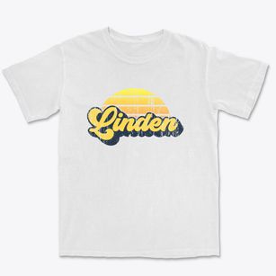 Linden Iowa Sublime Sunset Premium Heavyweight T-shirt