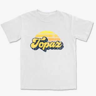 Topaz California Sublime Sunset Premium Heavyweight T-shirt
