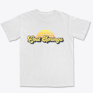 Lost Springs Wyoming Sublime Sunset Premium Heavyweight T-shirt