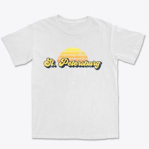 St. Petersburg Florida Sublime Sunset Premium Heavyweight T-shirt