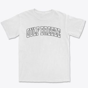 Gulf Breeze Florida Trendy Block Premium Heavyweight T-shirt