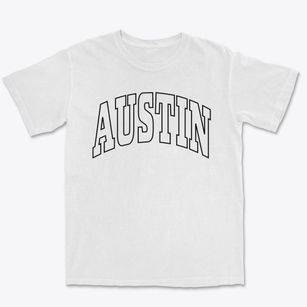 Austin Texas Trendy Block Premium Heavyweight T-shirt