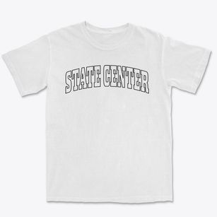 State Center Iowa Trendy Block Premium Heavyweight T-shirt