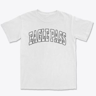 Eagle Pass Texas Trendy Block Premium Heavyweight T-shirt