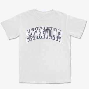 Sayreville New Jersey Trendy Block Premium Heavyweight T-shirt