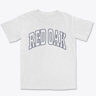Red Oak North Carolina Trendy Block Premium Heavyweight T-shirt