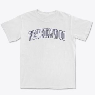 West Hollywood California Trendy Block Premium Heavyweight T-shirt