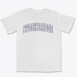 Stockbridge New York Trendy Block Premium Heavyweight T-shirt