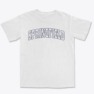 Springfield Massachusetts Trendy Block Premium Heavyweight T-shirt