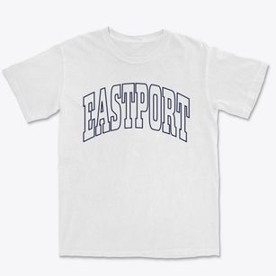 Eastport Maine Trendy Block Premium Heavyweight T-shirt