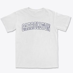 Carrollton Georgia Trendy Block Premium Heavyweight T-shirt
