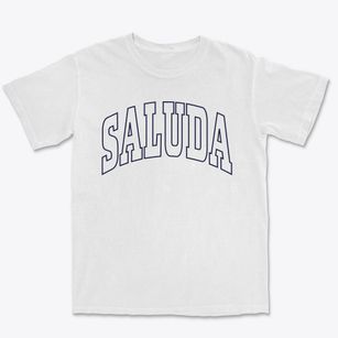 Saluda North Carolina Trendy Block Premium Heavyweight T-shirt