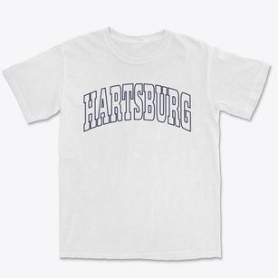 Hartsburg Illinois Trendy Block Premium Heavyweight T-shirt