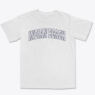 Indian Beach North Carolina Trendy Block Premium Heavyweight T-shirt