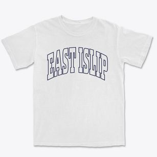 East Islip New York Trendy Block Premium Heavyweight T-shirt