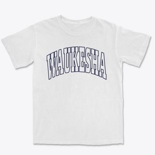 Waukesha Wisconsin Trendy Block Premium Heavyweight T-shirt