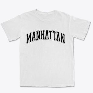 Manhattan New York Varsity Premium Heavyweight T-shirt