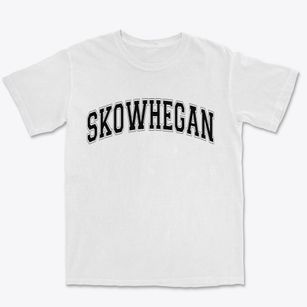 Skowhegan Maine Varsity Premium Heavyweight T-shirt