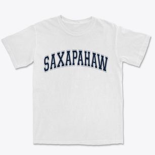 Saxapahaw North Carolina Varsity Premium Heavyweight T-shirt