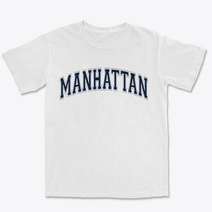 Manhattan New York Varsity Premium Heavyweight T-shirt