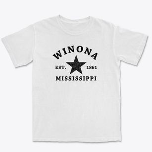 Winona Mississippi Star Premium Heavyweight T-shirt