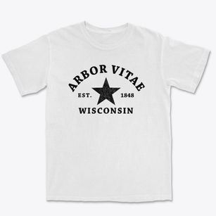 Arbor Vitae Wisconsin Star Premium Heavyweight T-shirt
